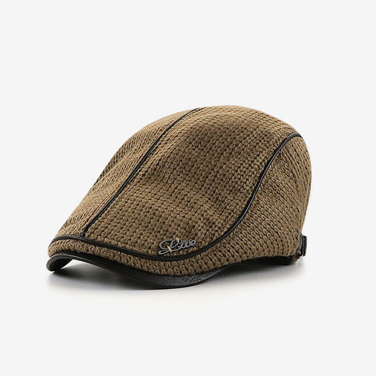 Gorro Tejido Grueso Británico para Hombre - Abrigo Casual - Image 6