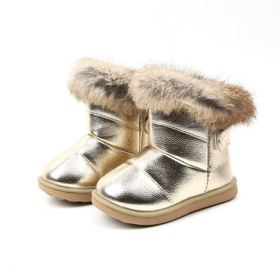 Botas de Nieve para Niña con Forro de Conejo Real y Suela Suave - Image 17