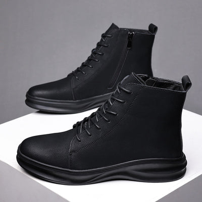 Botas Martin Negras con Malla Interna y Punta Redonda - Image 3