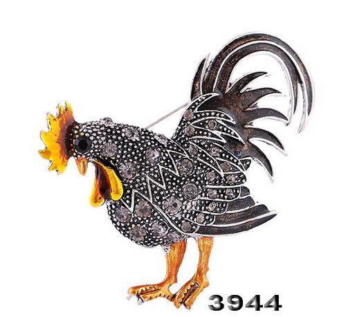 Broche Gallo Retro Personalizado - Image 2