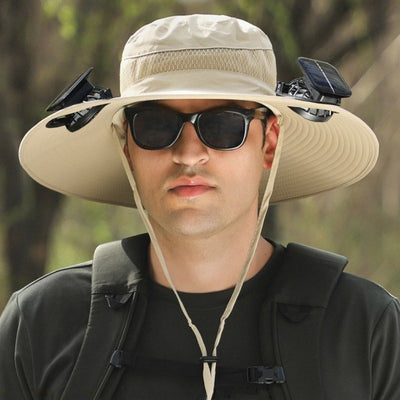 Gorro Ventilador Solar con Ala Ancha Recargable - Image 36