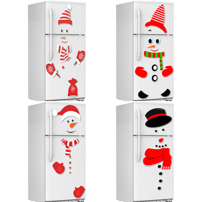 Imán Decorativo Navideño Muñeco de Nieve Expresivo para Refrigerador - Image 2