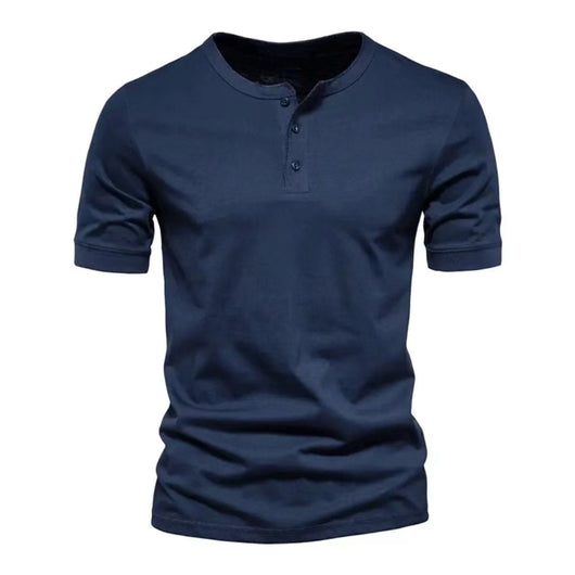 Playera Casual de Cuello Redondo para Hombre - Colores Sólidos - Image 11