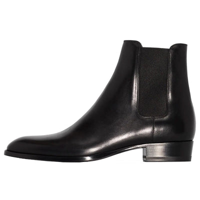 Botas Martin de Cuero Genuino Estilo Británico Punta Afilada para Hombre - Image 5