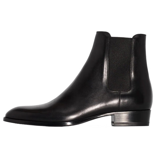 Botas Martin de Cuero Genuino Estilo Británico Punta Afilada para Hombre - Image 5