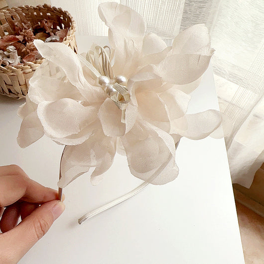 Accesorios para el Cabello Infantil con Clip Lateral Flor de Perla - Image 2