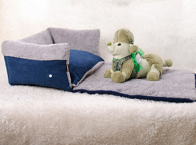 Cama Nido Reversible para Mascotas con Manta Removible - Image 9