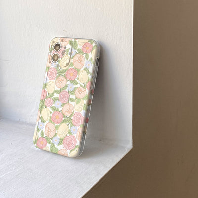 Funda Protectora Floral Lateral en Silicona para Teléfono - Image 9