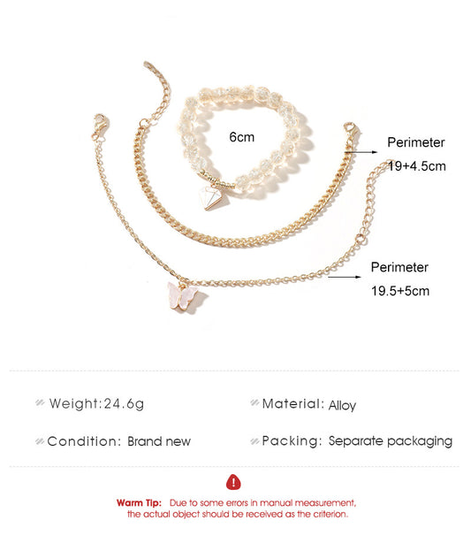 Conjunto de Joyería Mariposa Multicapa en Acrílico para Mujer - Image 2