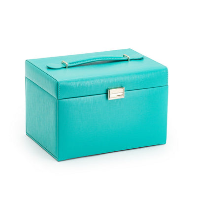 Caja Organizadora de Espejo Portátil en Cuero PU para Joyas y Maquillaje - Image 10