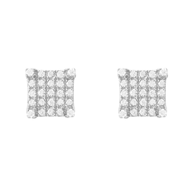 Aretes de Plata con Incrustaciones de Moissanita para Hombre y Mujer - Image 3