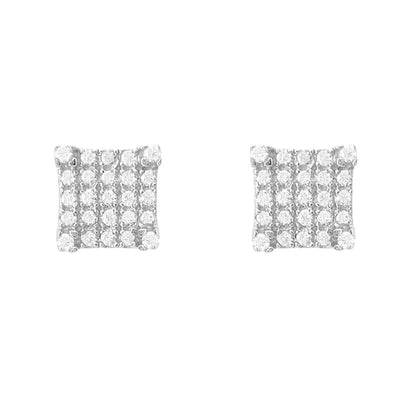 Aretes de Plata con Incrustaciones de Moissanita para Hombre y Mujer - Image 3