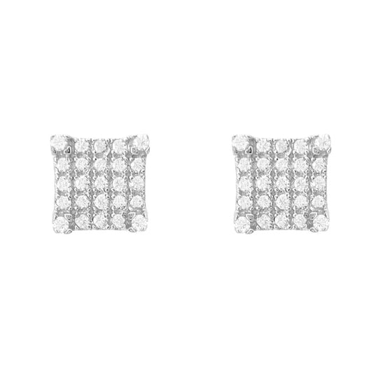 Aretes de Plata con Incrustaciones de Moissanita para Hombre y Mujer - Image 3