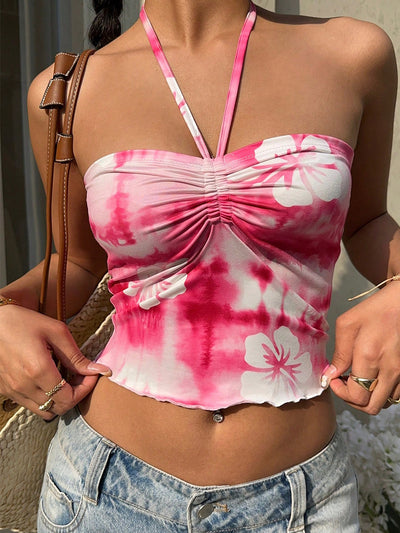 Top Halter Tie-Dye con Tirantes Finos para Mujer - Image 11