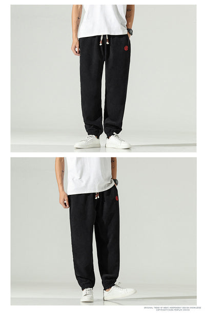 Pantalones Harem Hombre Primavera Verano con Bordado Chino - Image 16
