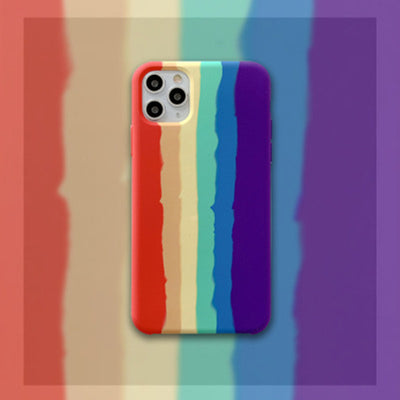 Funda de Silicona Líquida Arcoíris para Celular - Image 16