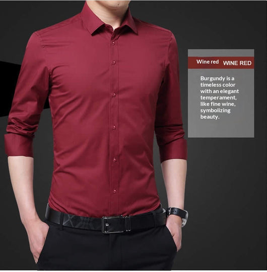 Camisa Blanca de Manga Larga Estilo Coreano para Hombre - Image 10