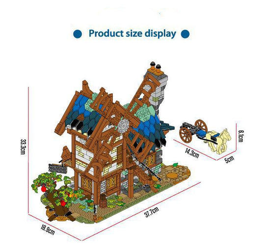 Set de Construcción Molino Medieval - Bloques Pequeños Armables - Image 3