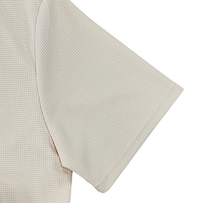 Polo Deportivo Hombre Cuello V Tejido Waffle Manga Corta Suelta - Image 26