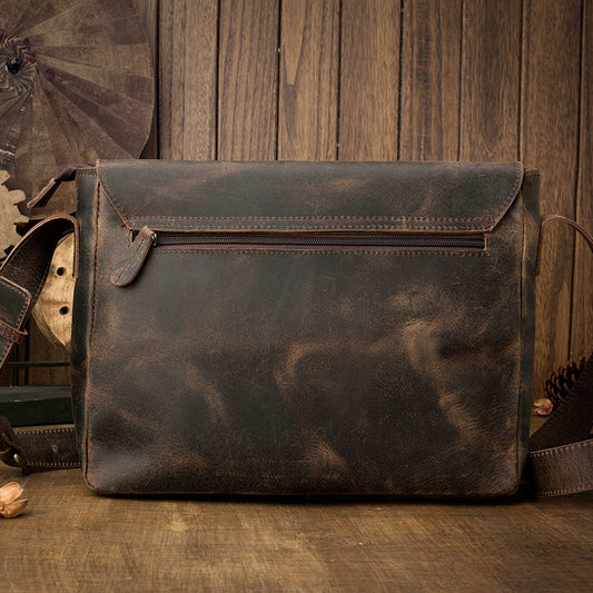 Bolso de Cuero Vintage para Hombre - Estilo Retro Casual - Image 2