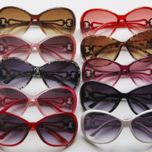 Gafas de Sol Retro Oversized con Marco Ancho - Estilo Explosivo Trendy
