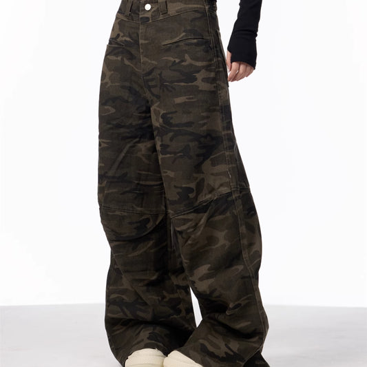 Pantalones Vaqueros Camuflaje Cintura Alta para Mujer - Comodidad y Estilo