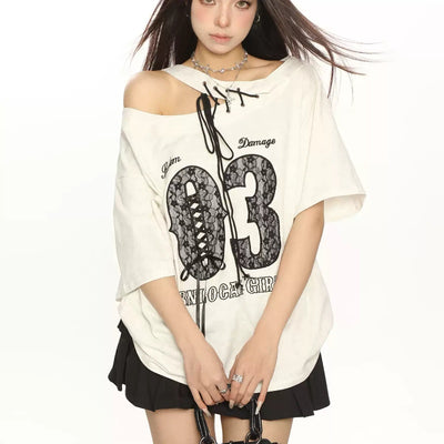 Blusa Hombros Descubiertos con Encaje y Manga Corta Ajustada - Image 11