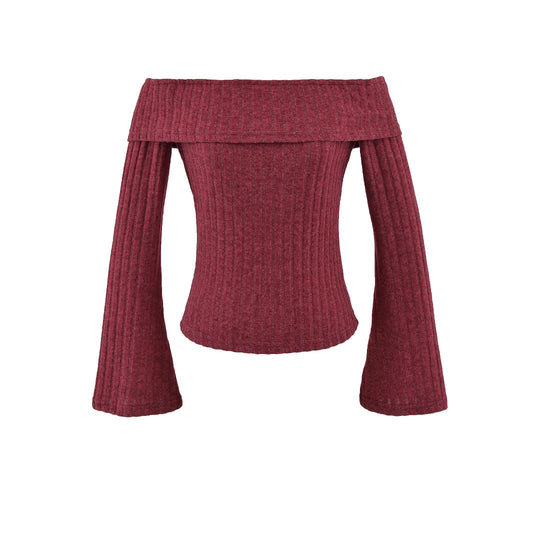 Blusa Slim Hombros Descubiertos - Estilo Desenfadado - Image 2
