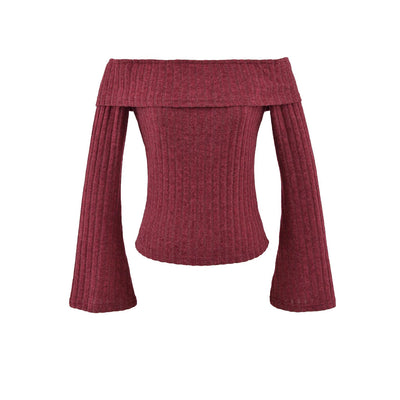 Blusa Slim Hombros Descubiertos - Estilo Desenfadado - Image 2