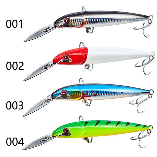 Placa de Lengua de Hierro Mino Grande con Aguja Transparente para Carnada - Image 2