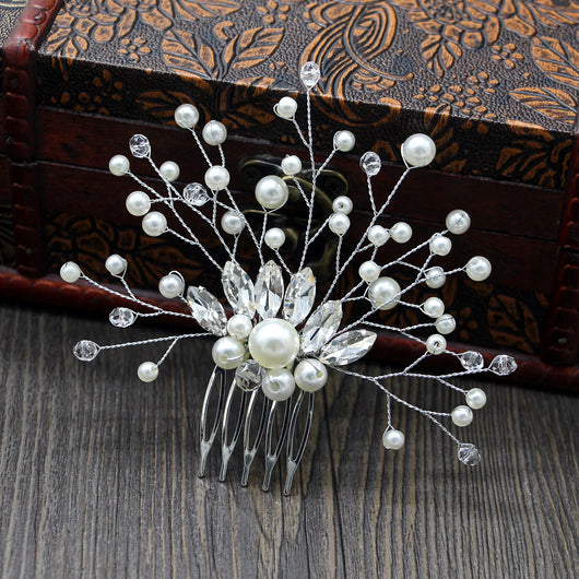 Peineta de Novia con Perlas – Accesorios de Boda Premium