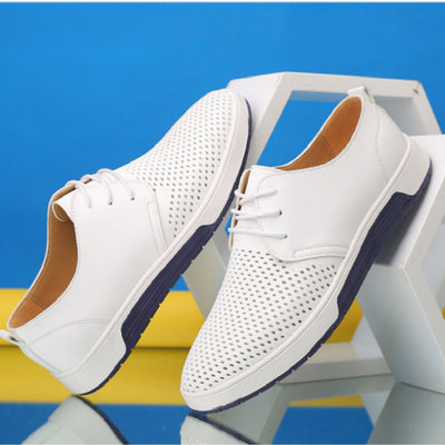 Zapatos de Cuero Perforado para Hombre - Diseño Moderno y Transpirable - Image 6