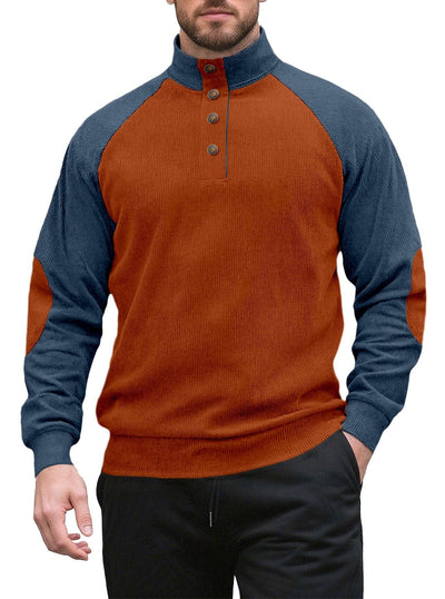 Chamarra Casual Raglan para Hombre - Cuello Alto Suelto Primavera Otoño - Image 15