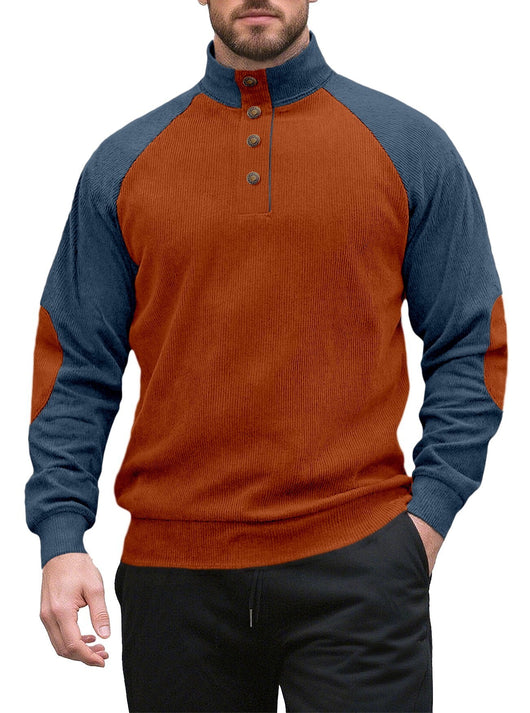 Chamarra Casual Raglan para Hombre - Cuello Alto Suelto Primavera Otoño - Image 15