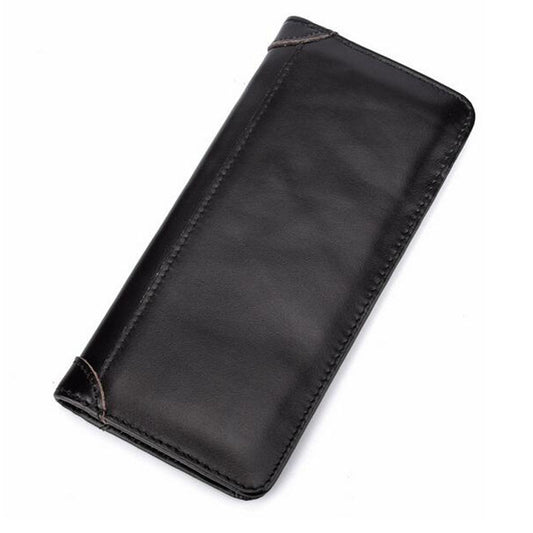 Billetera de Cuero Vacuno Retro Encerada - Cartera Multitarjeta con Monedero - Image 2