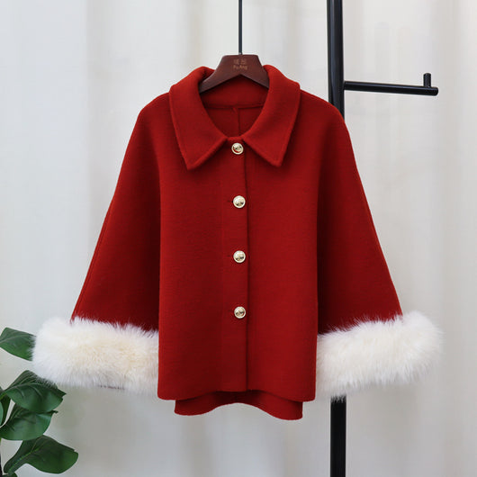 Capa Tejida Clásica para Otoño e Invierno - Elegancia y Calidez - Image 21