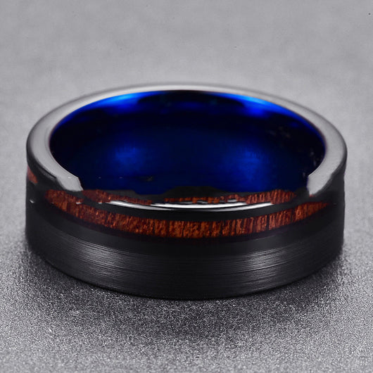 Anillo de Acero Tungsteno Frosted para Hombre - Diseño Minimalista - Image 9