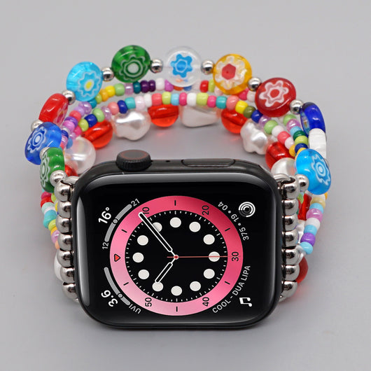 Correa de Reloj con Perlas de Vidrio y Cerámica Suave - Image 9