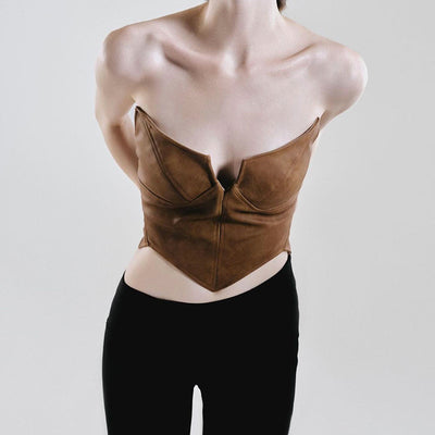 Chaleco Casual sin Mangas con Cierre y Escote Asimétrico para Mujer - Image 3