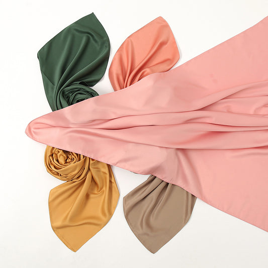 Pañuelo Cuadrado de Seda Artificial Malasia para Mujer - Tela Premium Subchromín