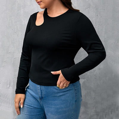 Blusa Ajustada de Cuello Redondo con Detalles Calados - Image 4
