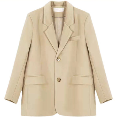 Blazer Camel de Corte Ajustado para Mujer - Estilo Ejecutivo - Image 9