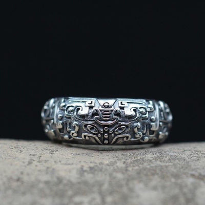 Anillo Ajustable Vintage de Apertura - Diseño Retro Dominante - Image 12