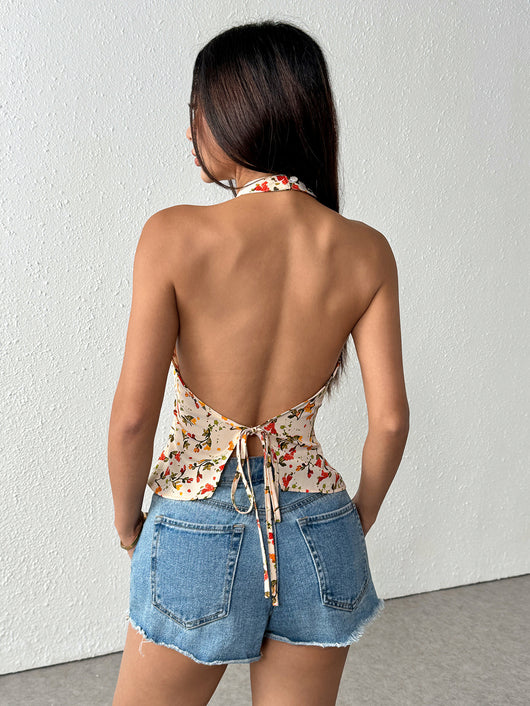 Top Halter Floral Estival con Espalda Descubierta - Image 10