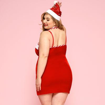 Disfraz Navideño Sexy Talla Grande - Lencería Festiva para Juegos en Pareja - Image 2