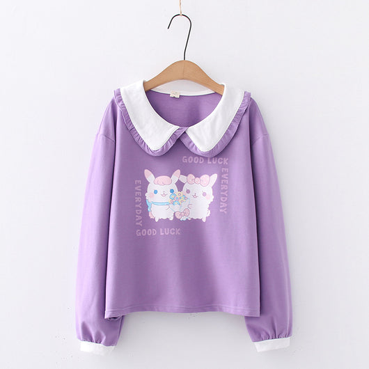 Suéter Estampado Conejo para Mujer - Blusa Cómoda Otoño Invierno - Image 6