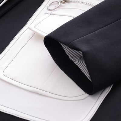 Blazer Negro Elegante para Mujer con Cintura Ajustable - Diseño Sofisticado y Versátil - Image 4