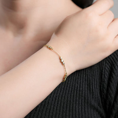 Pulsera Minimalista de Moissanita Europeo Americano Nicho - Image 17