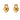 Aria's Arrow Gold Earrings
