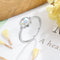 Anillo de Piedra Luna Redonda en Plata para Mujer
